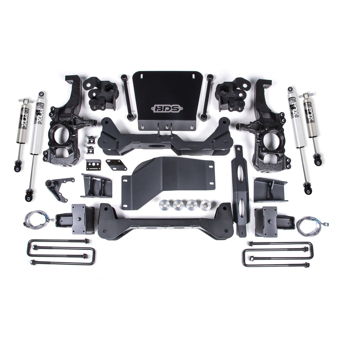 BDS Suspension | 20-24 GM 2500HD/3500HD 4wd 6.5 Inch Suspension Lift System, 6 Inch Rear Lift, Block, w/ overload Fox 2.5 HTO BDS Suspension | BDS756FPP