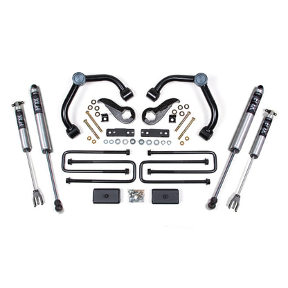 BDS Suspension | 3 Inch Lift Kit Silverado/Sierra 2500HD/3500HD 20-24 3 Inch Block Without Overload Fox 2.0 Performance Shocks | BDS760FS