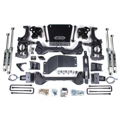 BDS Suspension | 5 Inch Lift Kit Silverado/Sierra 2500HD/3500HD 20-24 4WD 5 Inch Block With Overload NX2 Nitro | BDS767H
