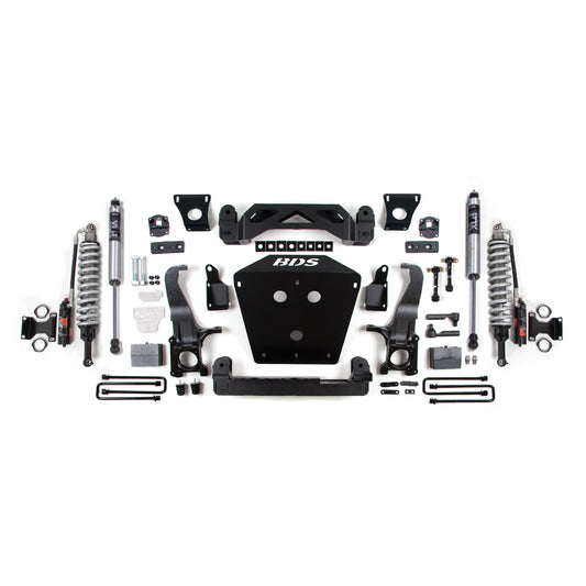 BDS Suspension lift kit components for 2016-2021 Toyota Tundra with Fox 2.5 PES C/O.