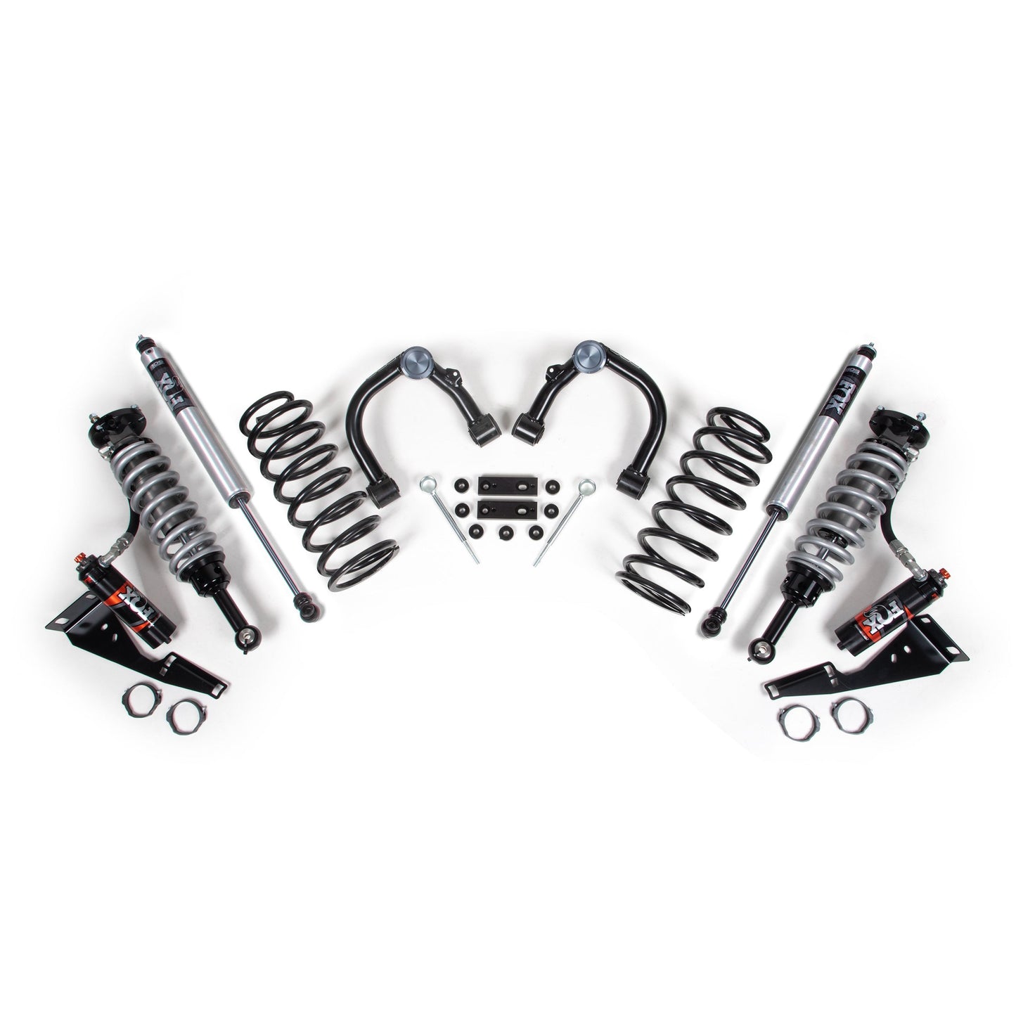 BDS Suspension Lift Kit components for 2010-2023 Toyota 4Runner with Fox 2.5 Performance Elite Coil-Overs