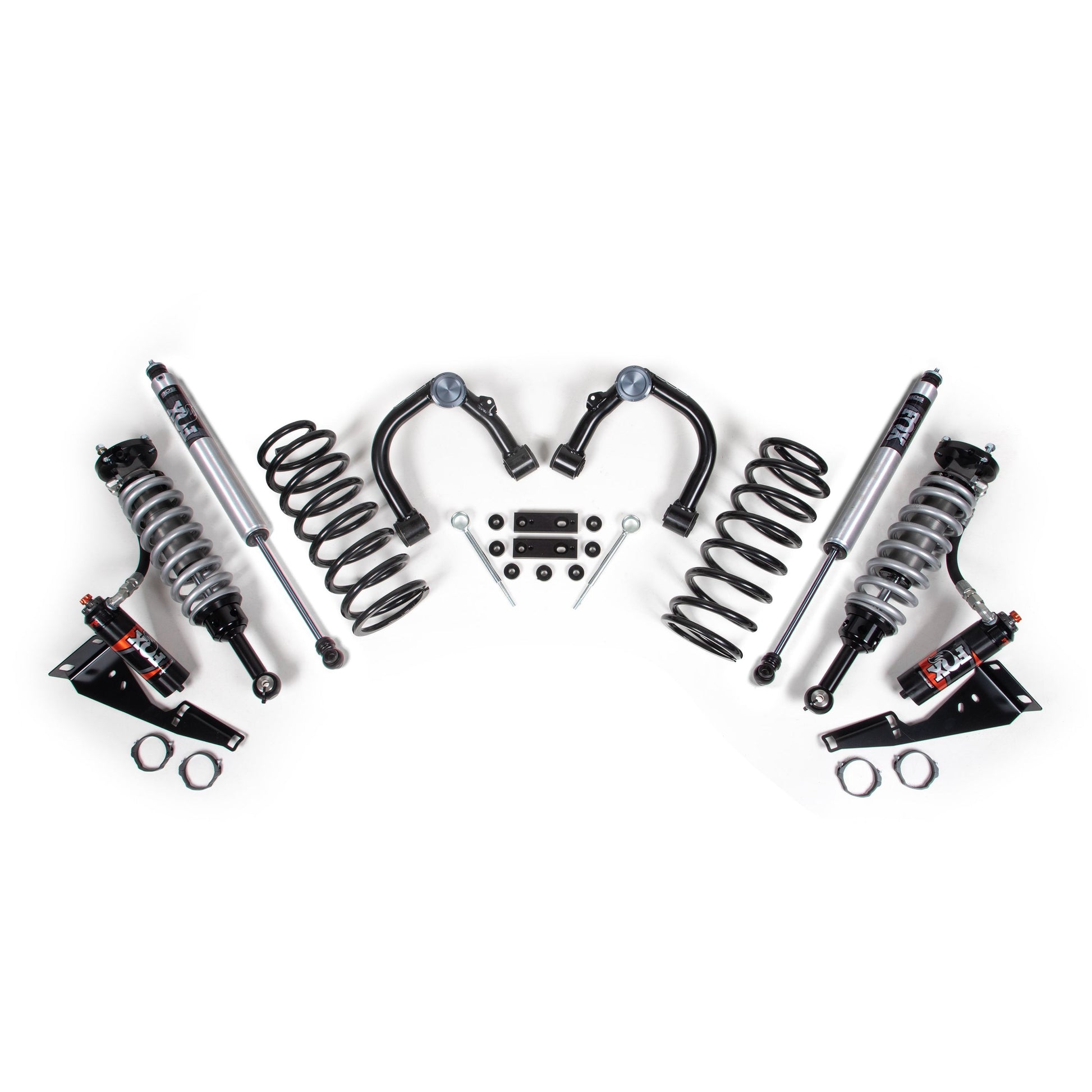 BDS Suspension Lift Kit components for 2010-2023 Toyota 4Runner with Fox 2.5 Performance Elite Coil-Overs