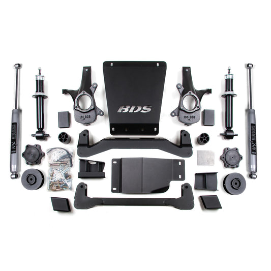 BDS Suspension | 4 Inch Lift Kit Avalanche Surburban Tahoe or Yukon 1500 07-14 4WD 3 Inch Lift Coil Spacer NX2 Nitro Shocks | BDS900H