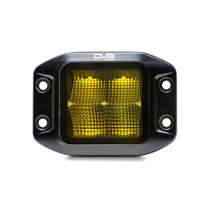 DV8 OFF-ROAD | 3 Inch Elite Series Led Amber Flush Mount Pod Light  | BE3FMW40W-A