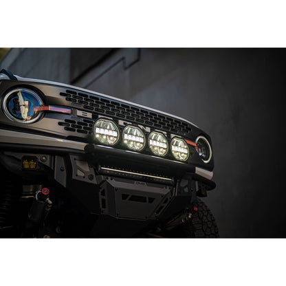 DV8 OFF-ROAD | 7 Inch Halo Elite Round Light w/ Accent Halo  | BE7RW108W-H