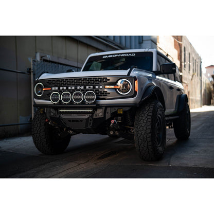DV8 OFF-ROAD | 7 Inch Halo Elite Round Light w/ Accent Halo  | BE7RW108W-H