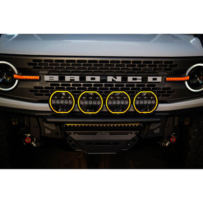 DV8 OFF-ROAD | 7 Inch Halo Elite Round Light w/ Accent Halo  | BE7RW108W-H