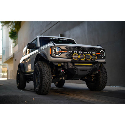 DV8 OFF-ROAD | 7 Inch Halo Elite Round Light w/ Accent Halo  | BE7RW108W-H
