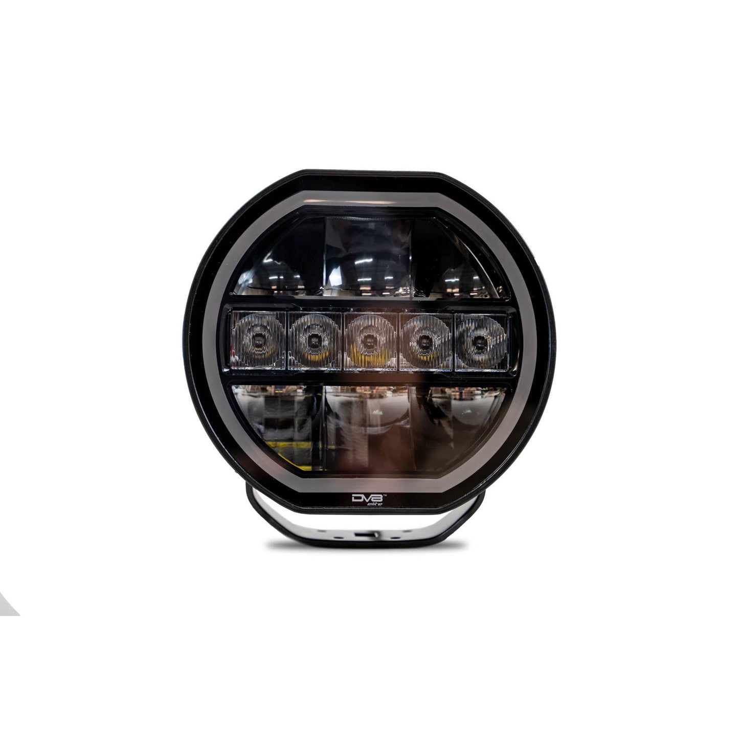 DV8 OFF-ROAD | 7 Inch Halo Elite Round Light w/ Accent Halo  | BE7RW108W-H