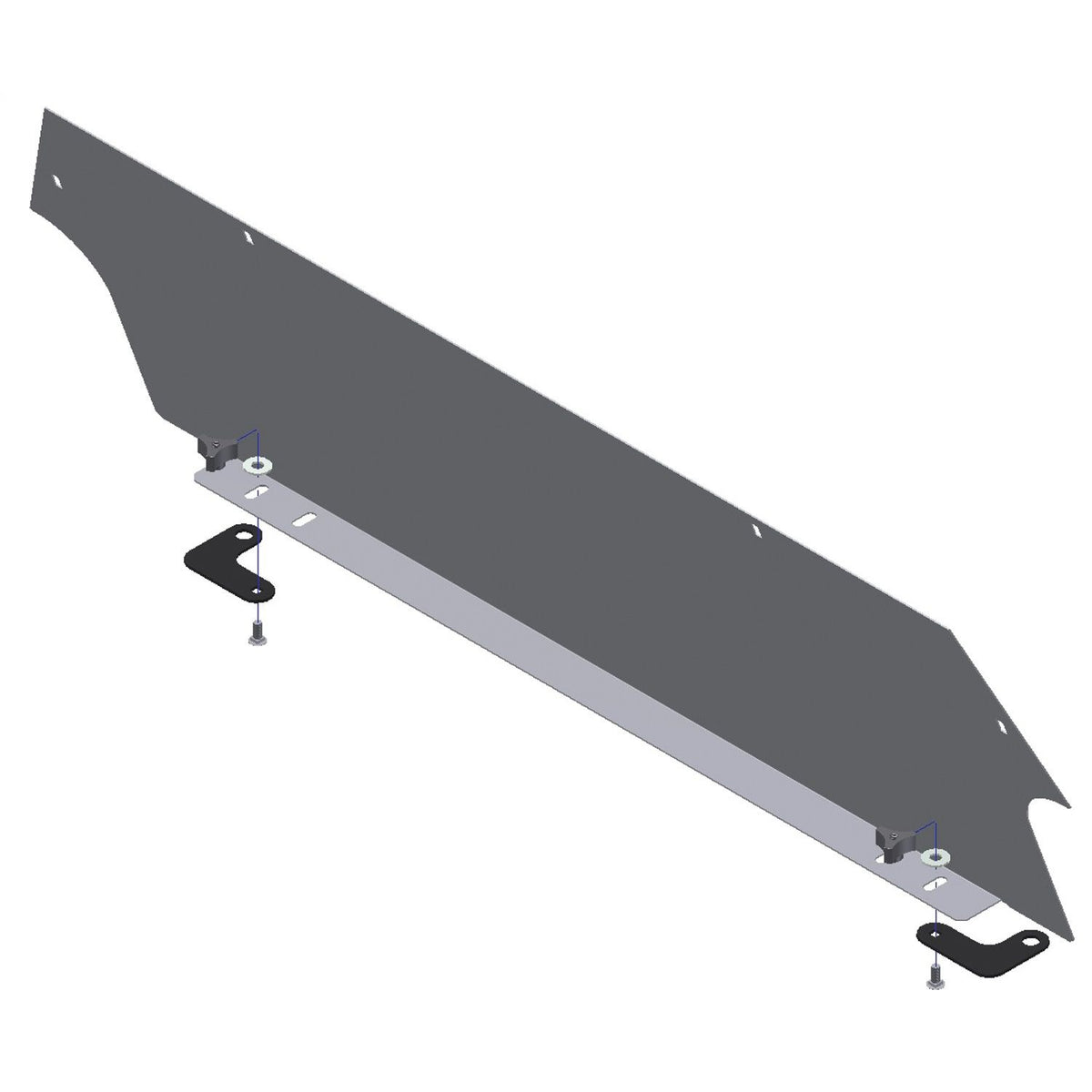 TUFFY Cargo Enclosure Mounting Kit for 2007-2010 Jeep Wrangler JK 4DR