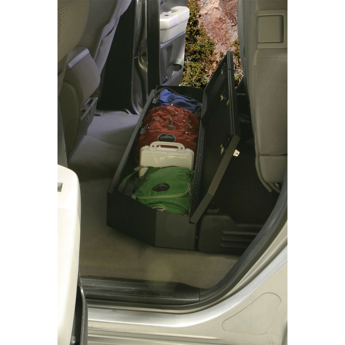 TUFFY | 2007-2022 Toyota Tundra | Compact Underseat Lockbox | Black | Under Rear Seat | 313-01