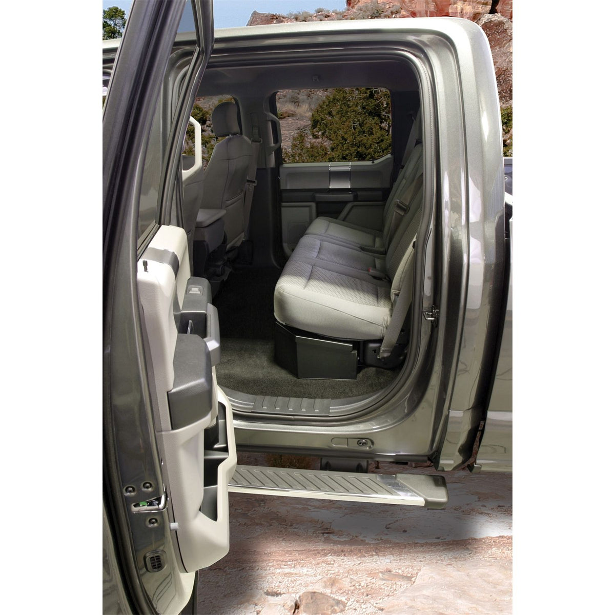 TUFFY Compact Underseat Lockbox for 2015-2026 Ford F-150 / 2017-2024 Ford F-350 / 2017-2026 Ford F-250
