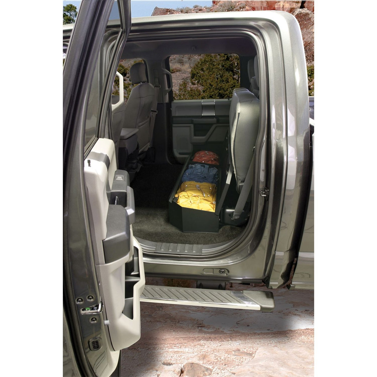 TUFFY Compact Underseat Lockbox for 2015-2026 Ford F-150 / 2017-2024 Ford F-350 / 2017-2026 Ford F-250