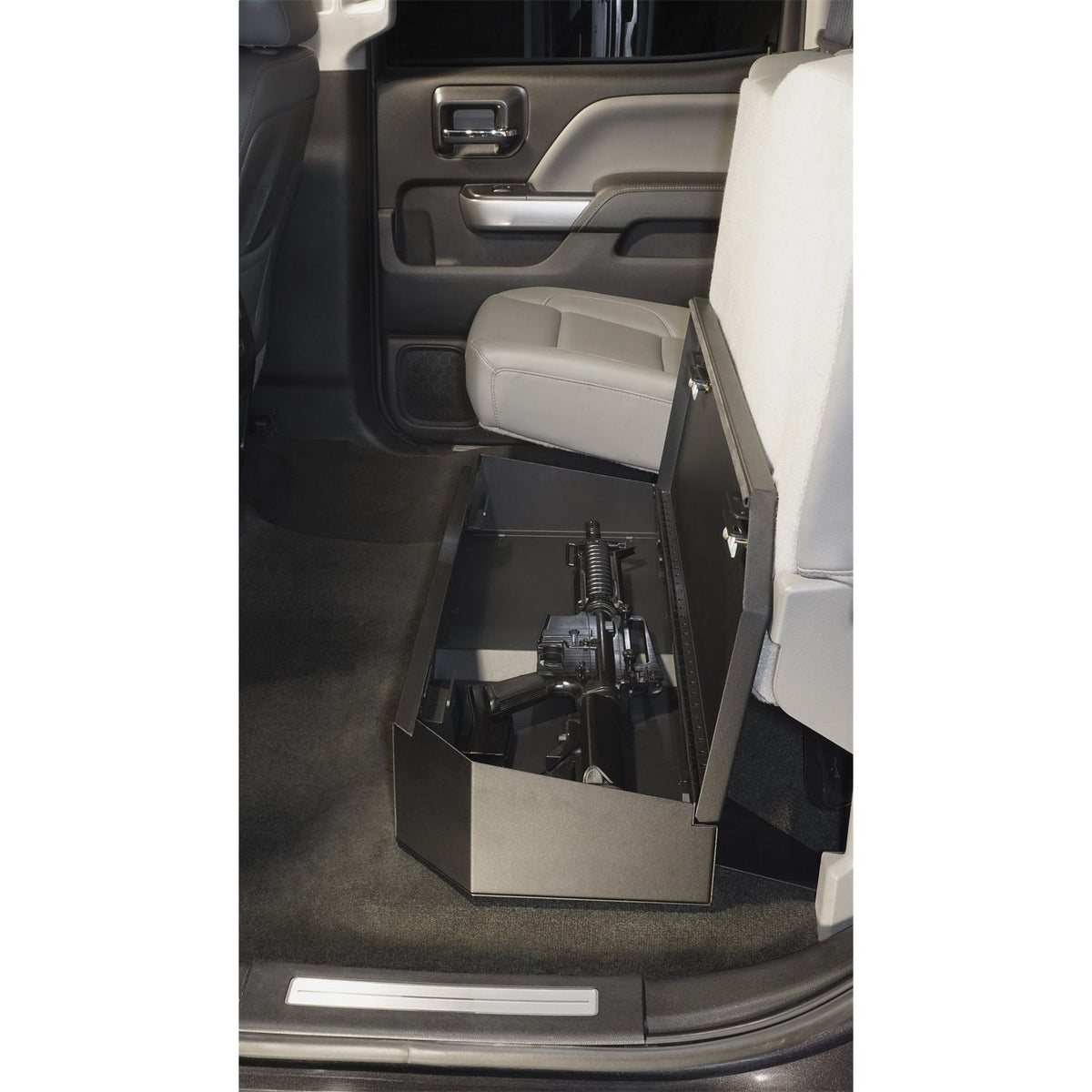 TUFFY Compact Underseat Lockbox for 2007-2019 Chevy Silverado 1500-3500 / GMC Sierra 1500-3500