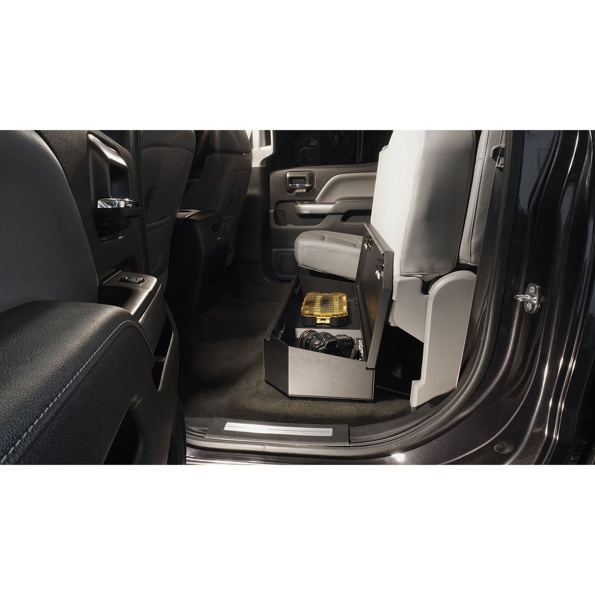 TUFFY Compact Underseat Lockbox for 2007-2019 Chevy Silverado 1500-3500 / GMC Sierra 1500-3500