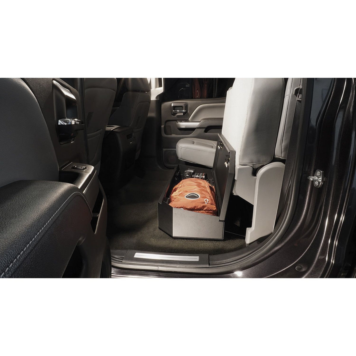 TUFFY Compact Underseat Lockbox for 2007-2019 Chevy Silverado 1500-3500 / GMC Sierra 1500-3500