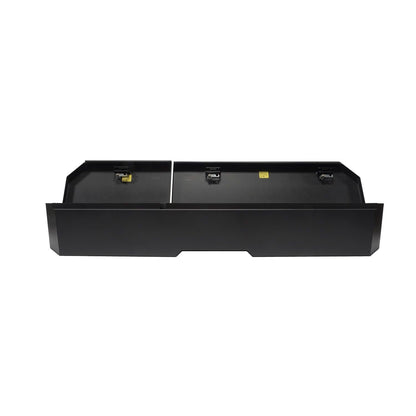 TUFFY | 2019-2026 Chevy Silverado 1500 / 2019-2026 GMC Sierra 1500 / 2020-2024 Chevy Silverado 2500-3500 / GMC Sierra 2500-3500 | Compact Underseat Lockbox | Black | Rear | 352-01