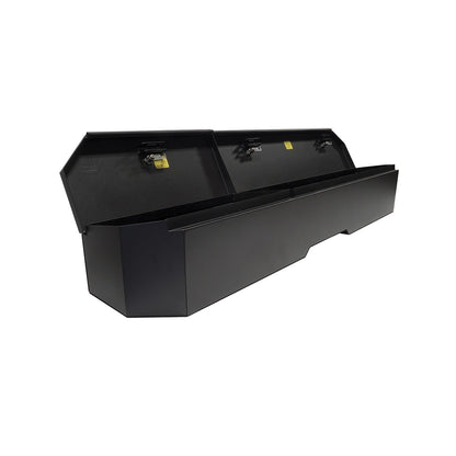 TUFFY | 2019-2026 Chevy Silverado 1500 / 2019-2026 GMC Sierra 1500 / 2020-2024 Chevy Silverado 2500-3500 / GMC Sierra 2500-3500 | Compact Underseat Lockbox | Black | Under Rear Seat | 3-Digit Combo | 352-01-A