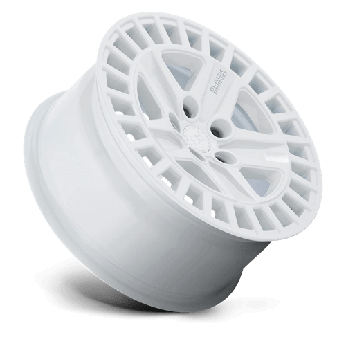 Black Rhino ALSTON Gloss White wheel showcasing a five-spoke design for off-road vehicles.