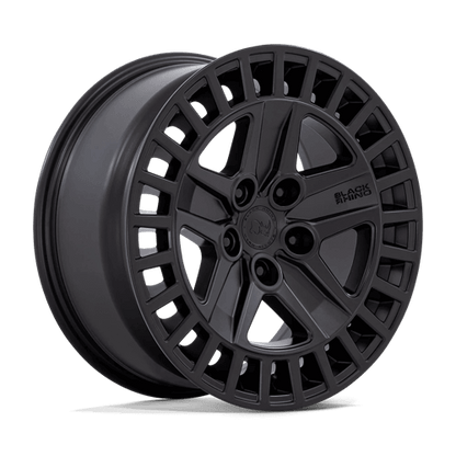 Black Rhino ALSTON Matte Black wheel showcasing its sleek five-spoke design and aggressive profile.