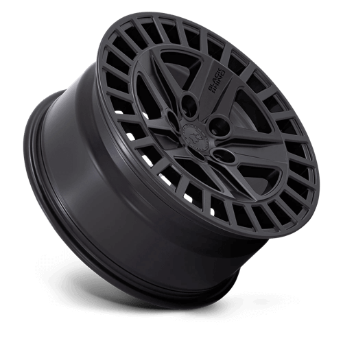 Black Rhino ALSTON Matte Black off-road wheel with five-spoke design and aggressive profile.
