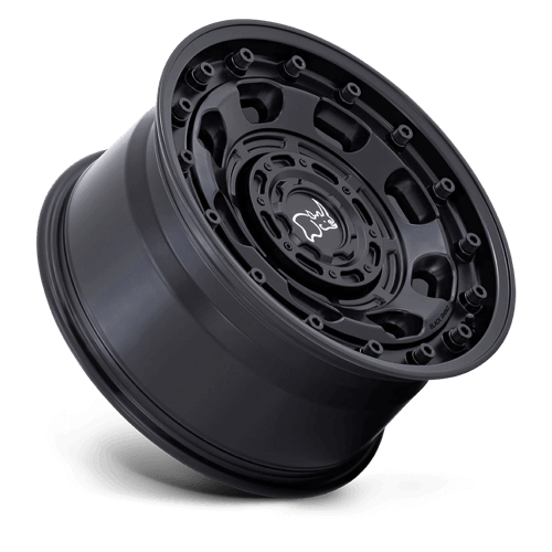 Black Rhino ATLAS Matte Black wheel showcasing its robust design and off-road capability.