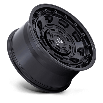 Black Rhino ATLAS Matte Black wheel showcasing its robust design and off-road capability.