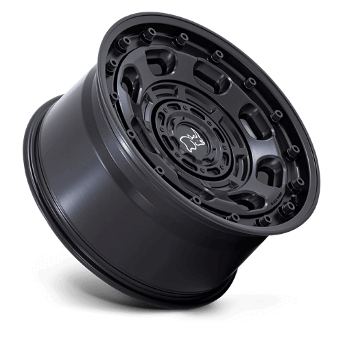 Black Rhino ATLAS Matte Black wheel showcasing its durable design for off-road adventures.