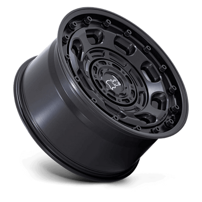 Black Rhino ATLAS Matte Black wheel showcasing its durable design for off-road adventures.