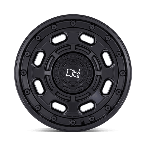 Black Rhino ATLAS Matte Black wheel designed for off-road adventures and durability, featuring a matte black finish.