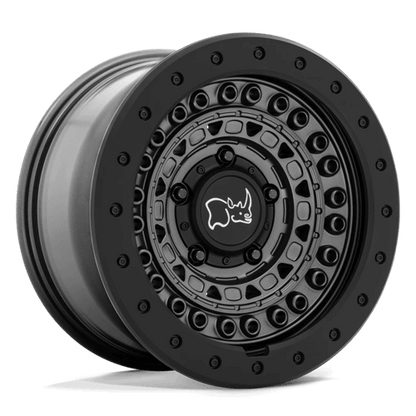 Black Rhino BARRICADE Gun Black W/ Black Rock Guard wheel featuring rugged design and mil-spec styling.