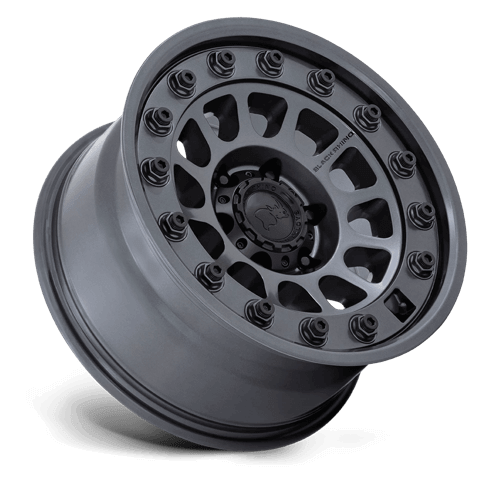 Black Rhino BR012 OUTBACK Matte Gunmetal wheel showcasing full-face design and rugged style for off-roading.