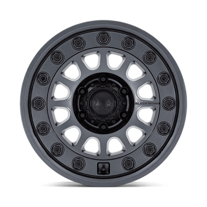 Black Rhino BR012 OUTBACK Matte Gunmetal wheel showcasing its rugged design and easy-clean surface.