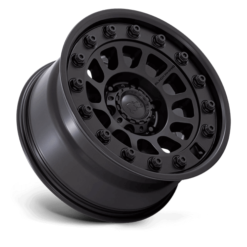 Black Rhino BR012 OUTBACK Matte Black wheel showcasing full-face design and rugged utility.