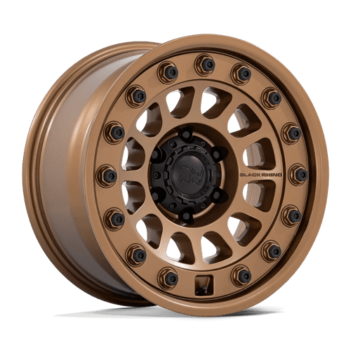 Black Rhino BR012 OUTBACK Matte Bronze utility wheel with full-face design for off-roading and easy cleaning.