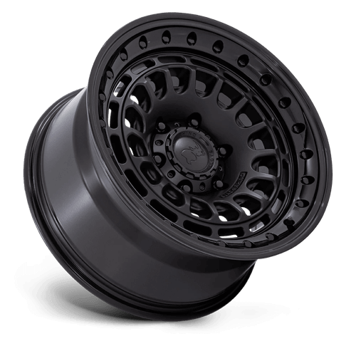 Black Rhino BR014 SAHARA Matte Black W/ Gloss Black Lip wheel showcasing unique design and durability.