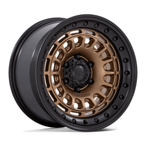 Black Rhino BR014 SAHARA Matte Bronze W Gloss Black Lip wheel showcasing bottle-cap-style design