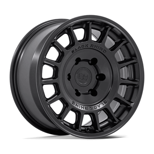 Black Rhino BR015 VOLL Matte Black wheel showcasing its matte finish and multi-spoke design.