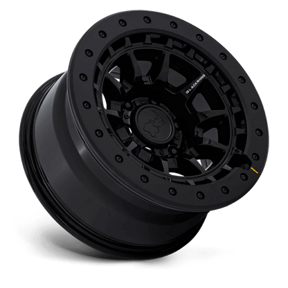Black Rhino BR016 TUSK Gloss Black wheel showcasing off-road capability and stylish design.