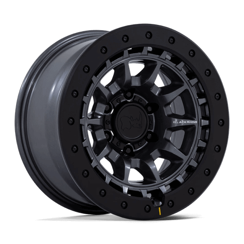 Black Rhino BR016 TUSK Matte Gunmetal wheel with multi-spoke design for off-road versatility.