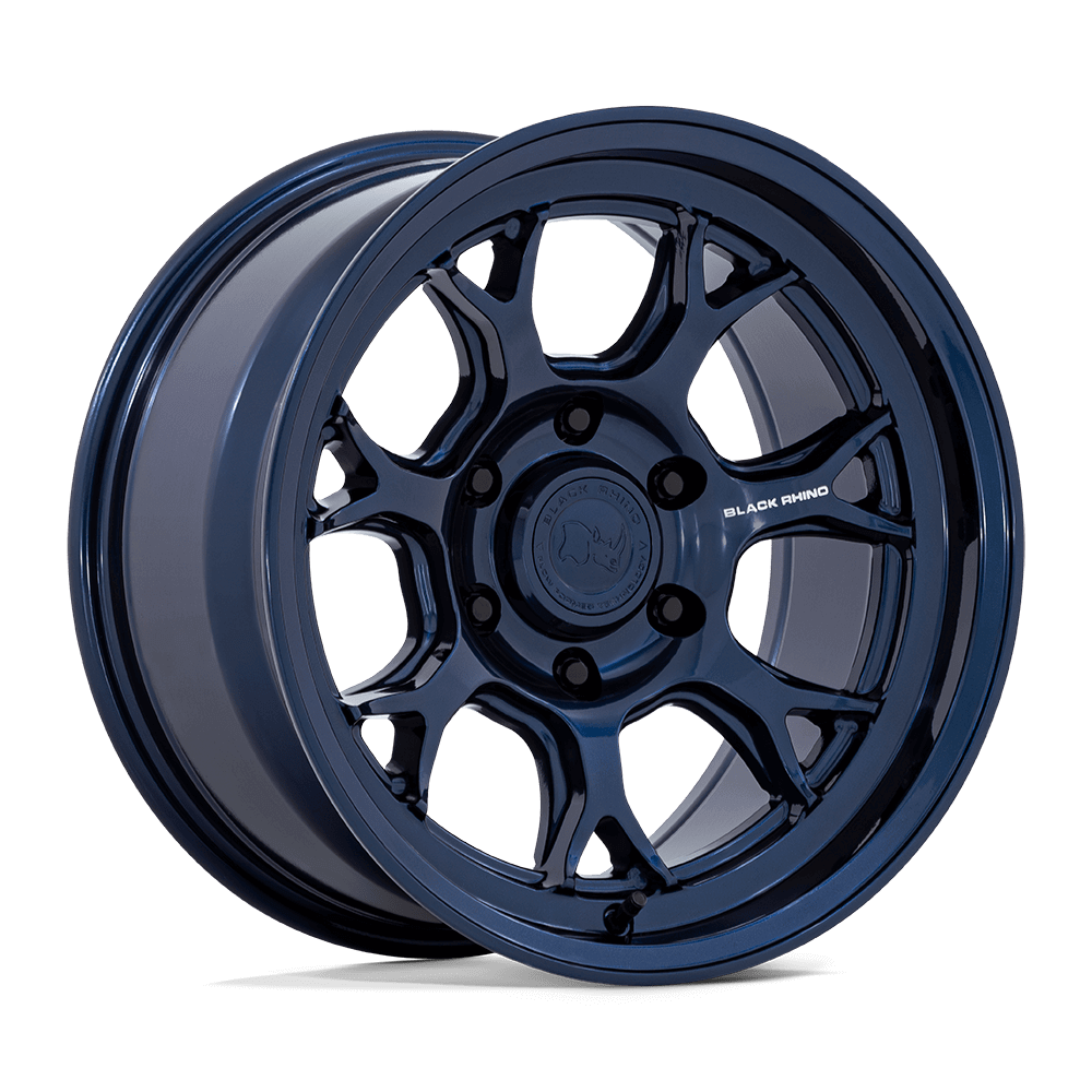 Black Rhino BR017 ETOSHA Gloss Midnight Blue wheel showcasing its sleek design and concave profile.