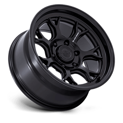 Black Rhino BR017 ETOSHA Matte Black wheel showcasing its concave profile and Y-spoke design.