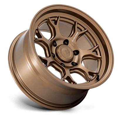 Black Rhino BR017 ETOSHA Matte Bronze wheel showcasing its unique Y-spoke design and bold matte bronze finish.
