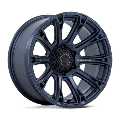 Black Rhino BR020 DIAMONDBACK Metallic Blue wheel showcasing stylish and performance-oriented design.