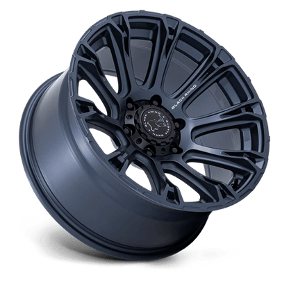 Black Rhino BR020 DIAMONDBACK Metallic Blue wheel suitable for pickups and SUVs, showcasing stylish design and performance.
