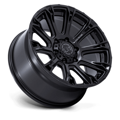 Black Rhino BR020 DIAMONDBACK Matte Black wheel showing stylish design and performance features.
