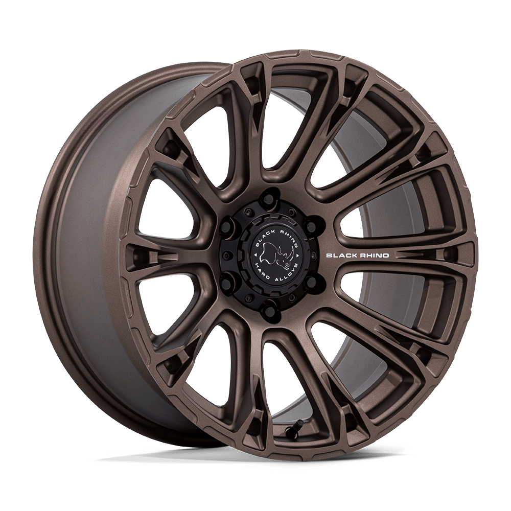 Black Rhino BR020 DIAMONDBACK Burnt Bronze wheel showcasing its stylish design and performance features.