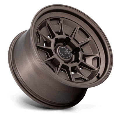Black Rhino BR021 MONDO Burnt Bronze wheel showcasing modern design and classic style for off-road vehicles.