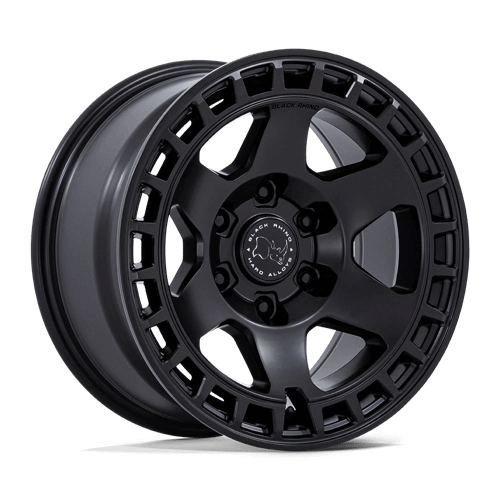 Black Rhino BR022 BAHARI Matte Black wheel designed for off-roading enthusiasts and rugged aesthetics.