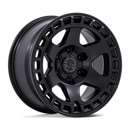 Black Rhino BR022 BAHARI Matte Black wheel designed for off-roading enthusiasts and rugged aesthetics.